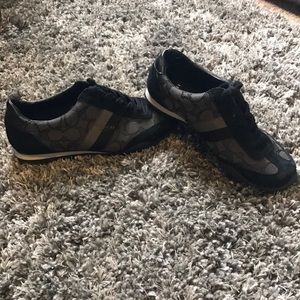 Coach Logo Suede Sneakers 👟